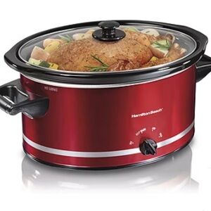 Hamilton Beach Metallic Red 8-Quart Slow Cooker